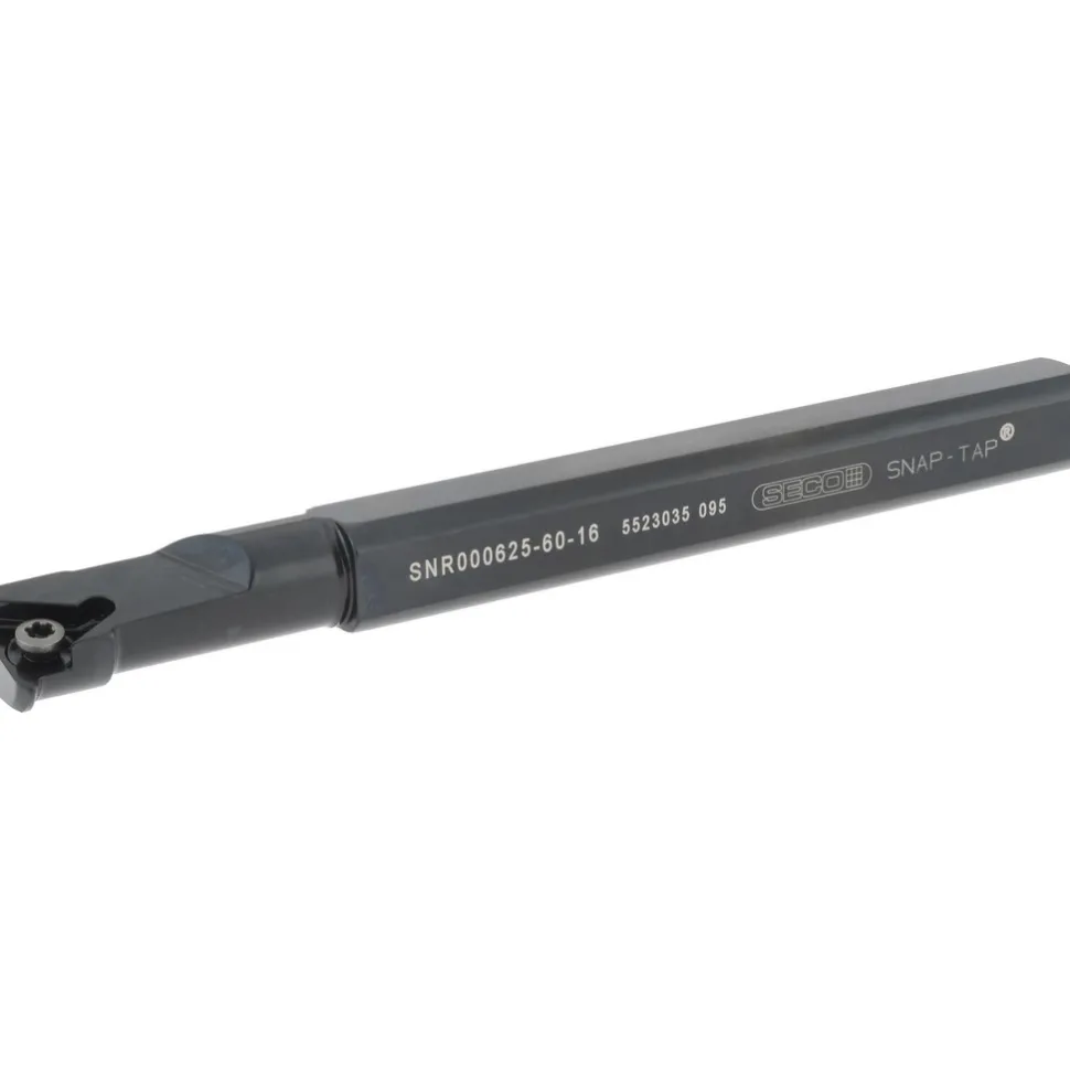 Indexable Threading Toolholder: Internal, Right Hand, Uses 2 Inserts, 0.566 x 5/8" Shank