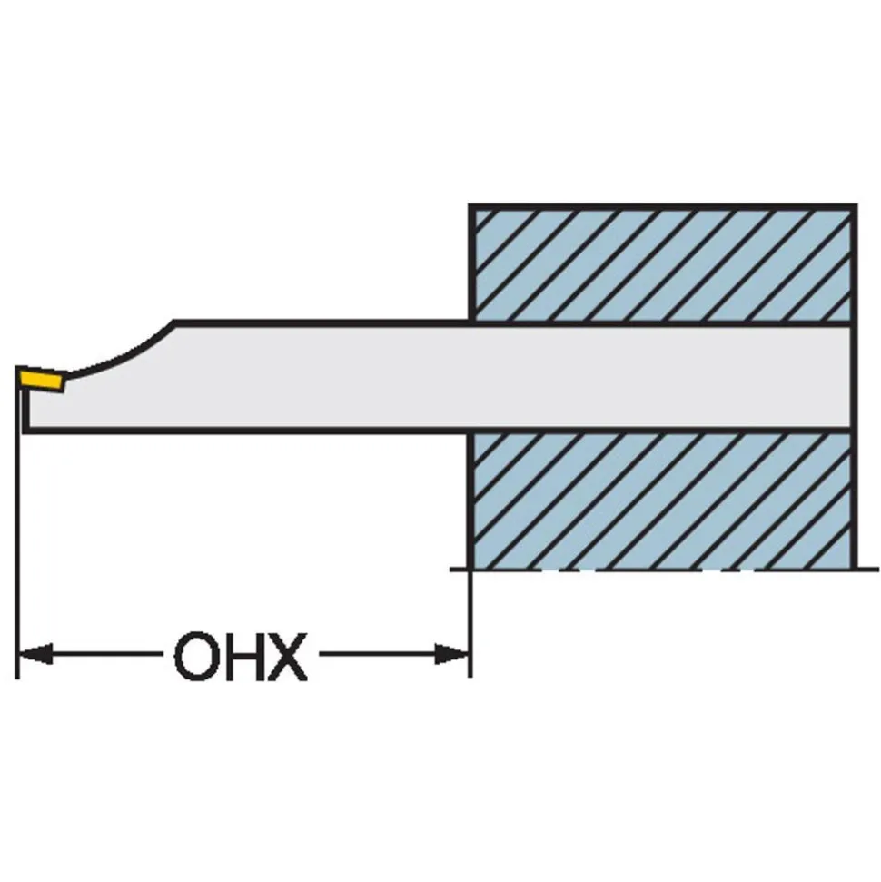 Indexable Threading Toolholder: Internal & External, Right Hand, 9.13 x 3/8" Shank