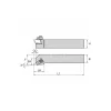 Indexable Threading Toolholder: Internal & External, Right Hand, 1-1/4 x 1-1/4" Shank