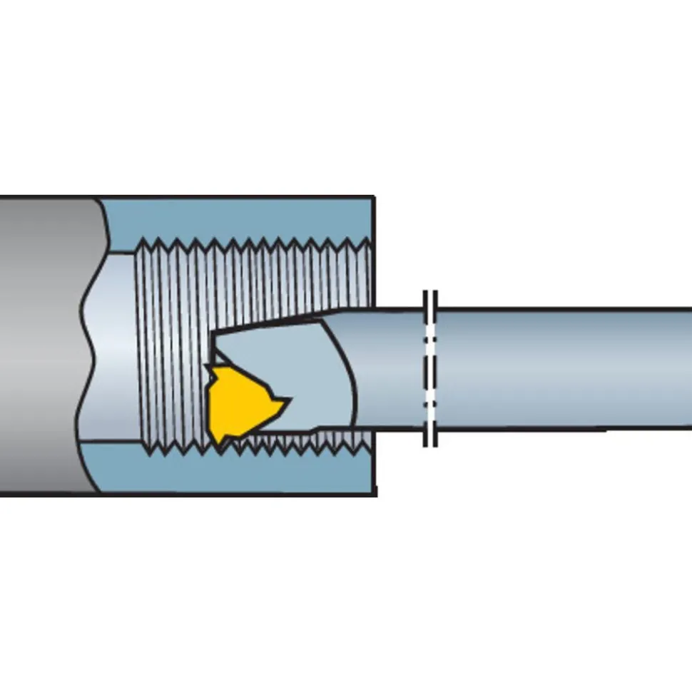 Indexable Threading Toolholder: Internal, Right Hand, 15.88 x 15.88 mm Shank