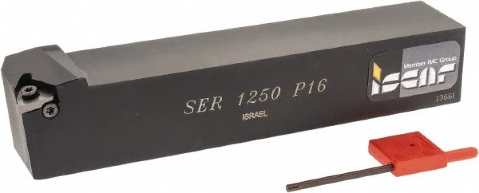 Indexable Threading Toolholder: External, Right Hand, 1-1/4 x 1-1/4" Shank
