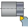 Indexable Threading Toolholder: External, Right Hand, 1-1/4 x 1-1/4" Shank
