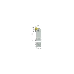 Indexable Threading Toolholder: External, Right Hand, Uses 1.5 Inserts, 5/8 x 5/8" Shank