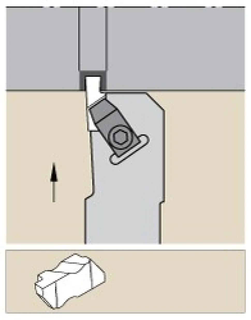 Indexable Threading Toolholder: External, Right Hand, 16 x 16 mm Shank