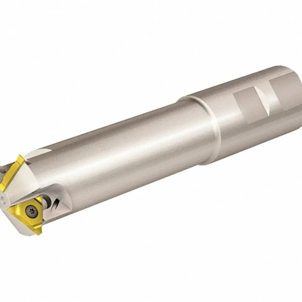 Indexable Thread Mill: 1.44" Cut Dia, 5.7" Max Hole Depth, Internal & External, Solid Carbide