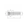Indexable Thread Mill: 1.024" Cut Dia, 1.69" Max Hole Depth, Internal & External