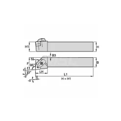 Indexable Turning Toolholder: DCLNR & L124BKC3, Clamp