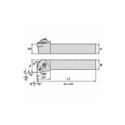 Indexable Turning Toolholder: MCLNR & L164D, Clamp & Screw