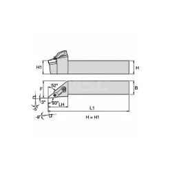Indexable Turning Toolholder: MVJNR & L123B, Clamp & Screw