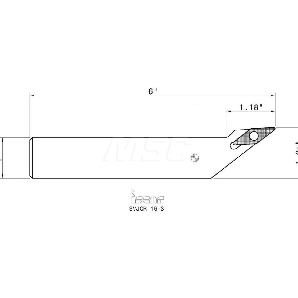 Indexable Turning Toolholder: SVJCR163, Screw