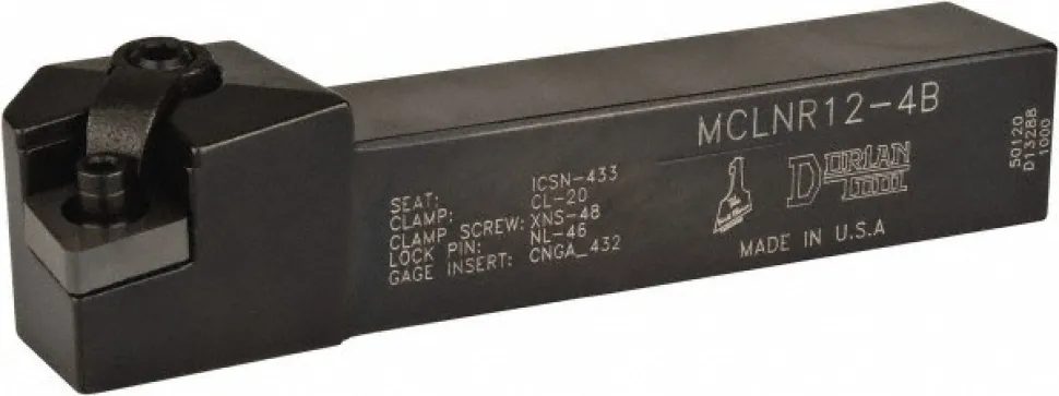 Indexable Turning Toolholder: Clamp & Pin