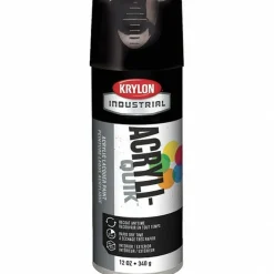 Industrial Acryli-Quik™ Acrylic Lacquer, Gloss, Black, 12 oz