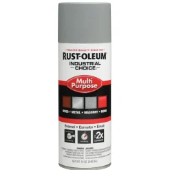 Industrial Choice 1600 Multi-Purpose Enamel Spray Paint, Light Gray, Gloss, 12 oz