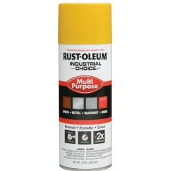 Industrial Choice 1600 Multi-Purpose Enamel Spray Paint, OHSA Safety Yellow, Gloss, 12 oz