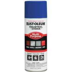 Industrial Choice 1600 Multi-Purpose Enamel Spray Paint, OHSA Safety Blue, Gloss, 12 oz