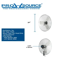 Industrial Circulation Fan: 30" Dia