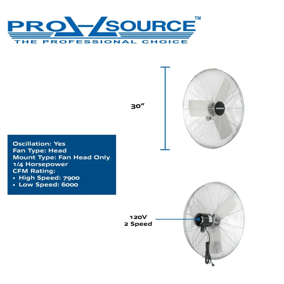 Industrial Circulation Fan: 30" Dia