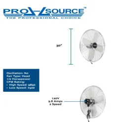 Industrial Circulation Fan: 30" Dia