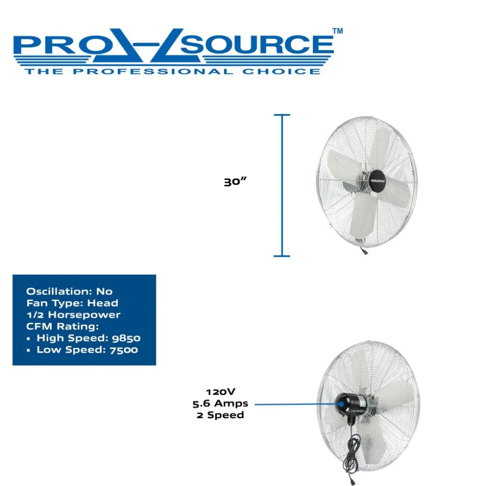 Industrial Circulation Fan: 30" Dia