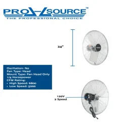 Industrial Circulation Fan: 24" Dia