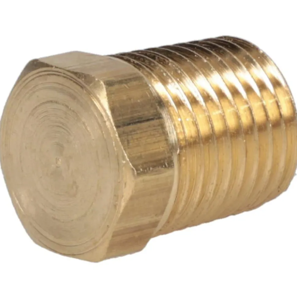 Industrial Pipe Hex Plug: 1/4" Male Thread, MNPTF