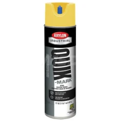 Industrial Quik-Markâ„¢ Solvent-Based Inverted Marking Paint, Flat, High Visibility Yellow, 17 oz