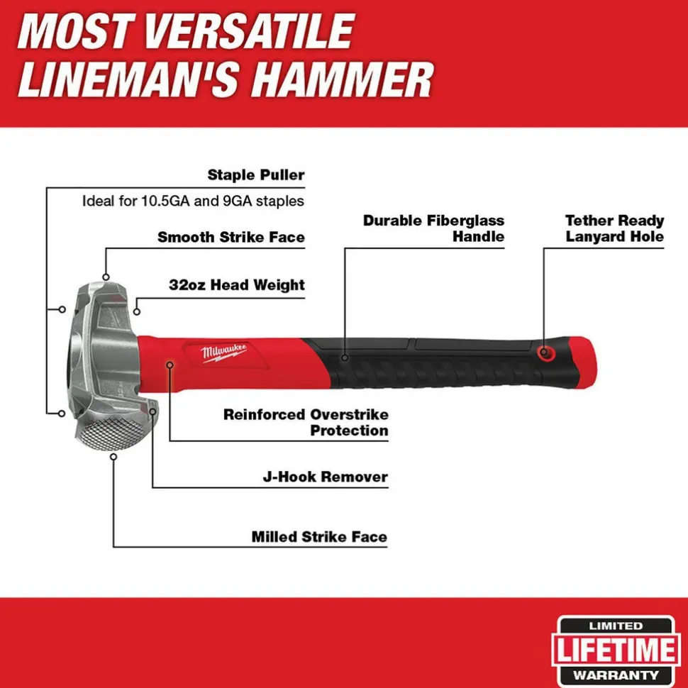 4-in-1 Lineman's Hammer
