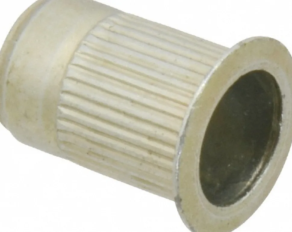 5/16-18, 0.53 Insert Dia, 0.805" OAL, Knurled Body Open End Threaded Insert
