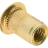 #10-32, 0.296 Insert Dia, 0.475" OAL, Knurled Body Open End Threaded Insert
