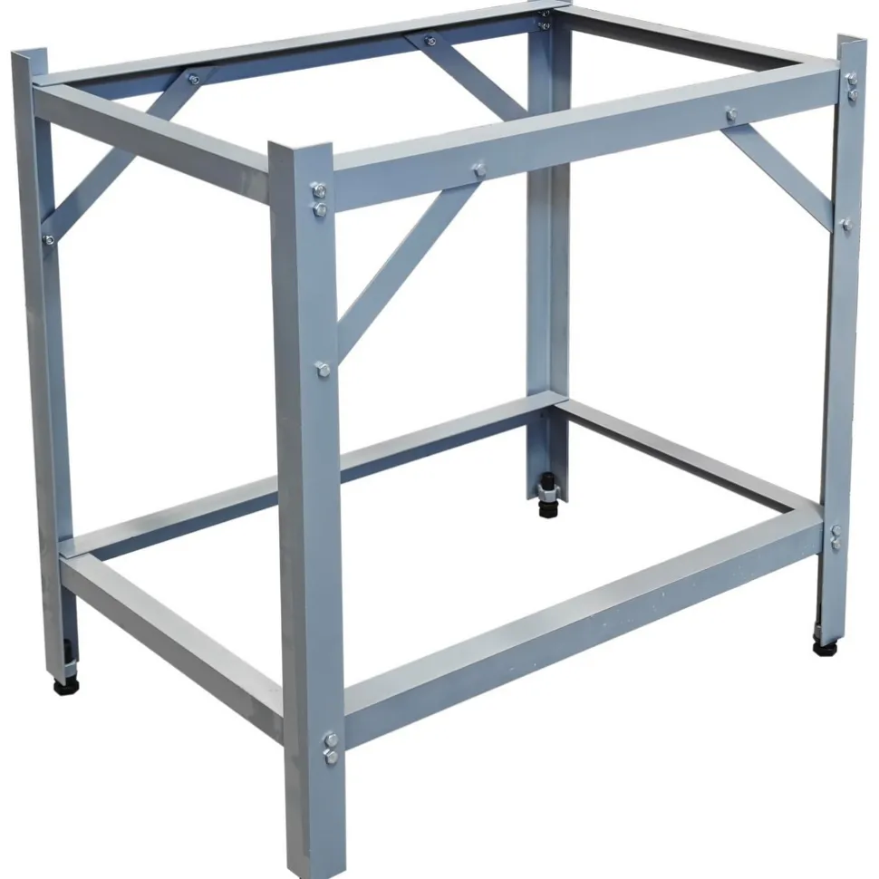 Inspection Surface Plate Stand: Stationary, Steel, 36.0000" Plate Length, 36" High
