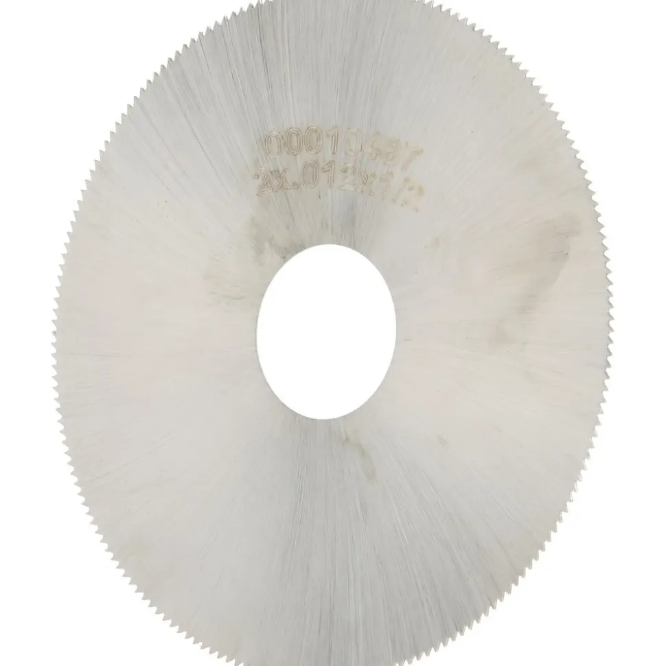 Jeweler's Saw: 2" Dia, 0.012" Thick, 1/2" Arbor Hole, 190 Teeth, High Speed Steel