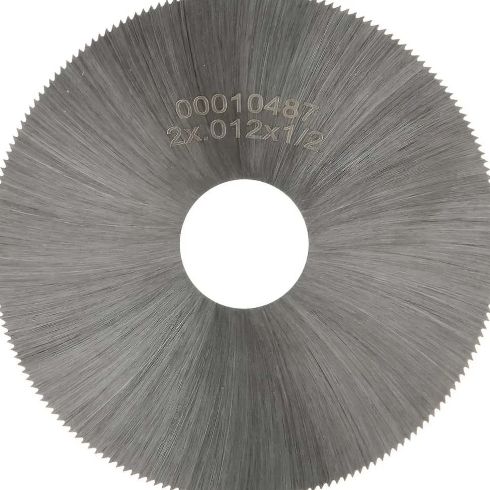 Jeweler's Saw: 2" Dia, 0.012" Thick, 1/2" Arbor Hole, 190 Teeth, High Speed Steel