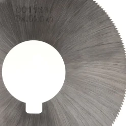 Jeweler's Saw: 3" Dia, 0.02" Thick, 1" Arbor Hole, 220 Teeth, High Speed Steel