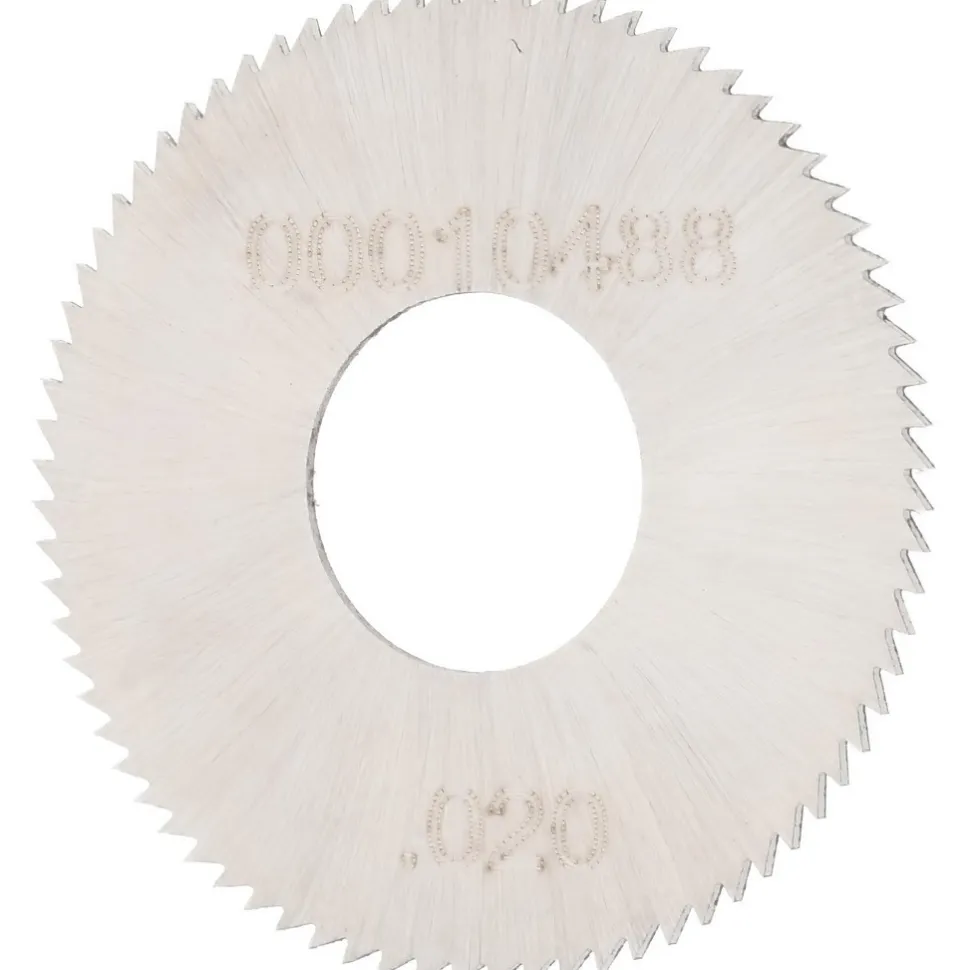 Jeweler's Saw: 1" Dia, 0.02" Thick, 3/8" Arbor Hole, 76 Teeth, High Speed Steel