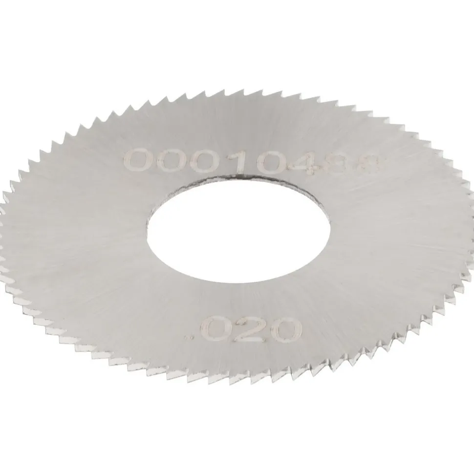Jeweler's Saw: 1" Dia, 0.02" Thick, 3/8" Arbor Hole, 76 Teeth, High Speed Steel