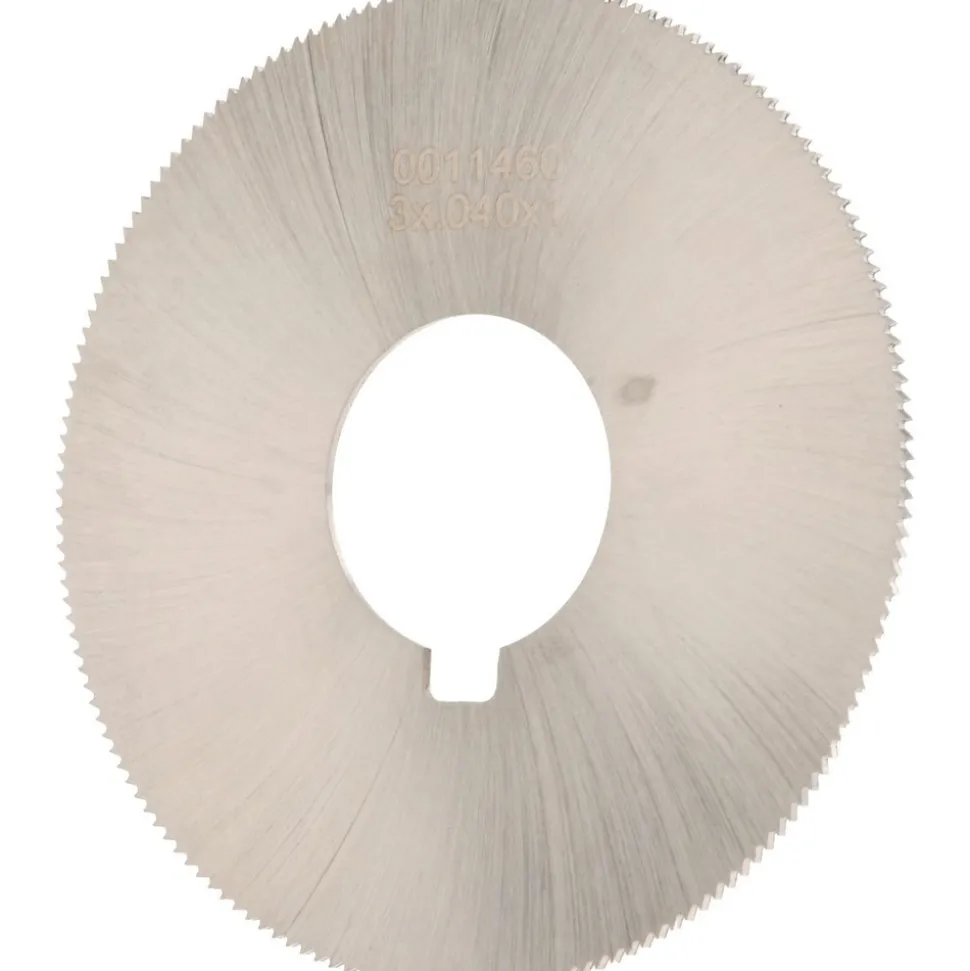 Jeweler's Saw: 3" Dia, 0.04" Thick, 1" Arbor Hole, 168 Teeth, High Speed Steel