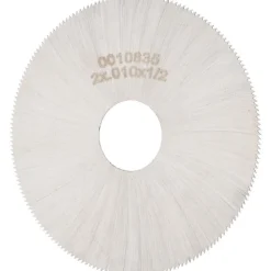 Jeweler's Saw: 2" Dia, 0.01" Thick, 1/2" Arbor Hole, 190 Teeth, High Speed Steel