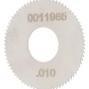 Jeweler's Saw: 1" Dia, 0.01" Thick, 3/8" Arbor Hole, 98 Teeth, High Speed Steel