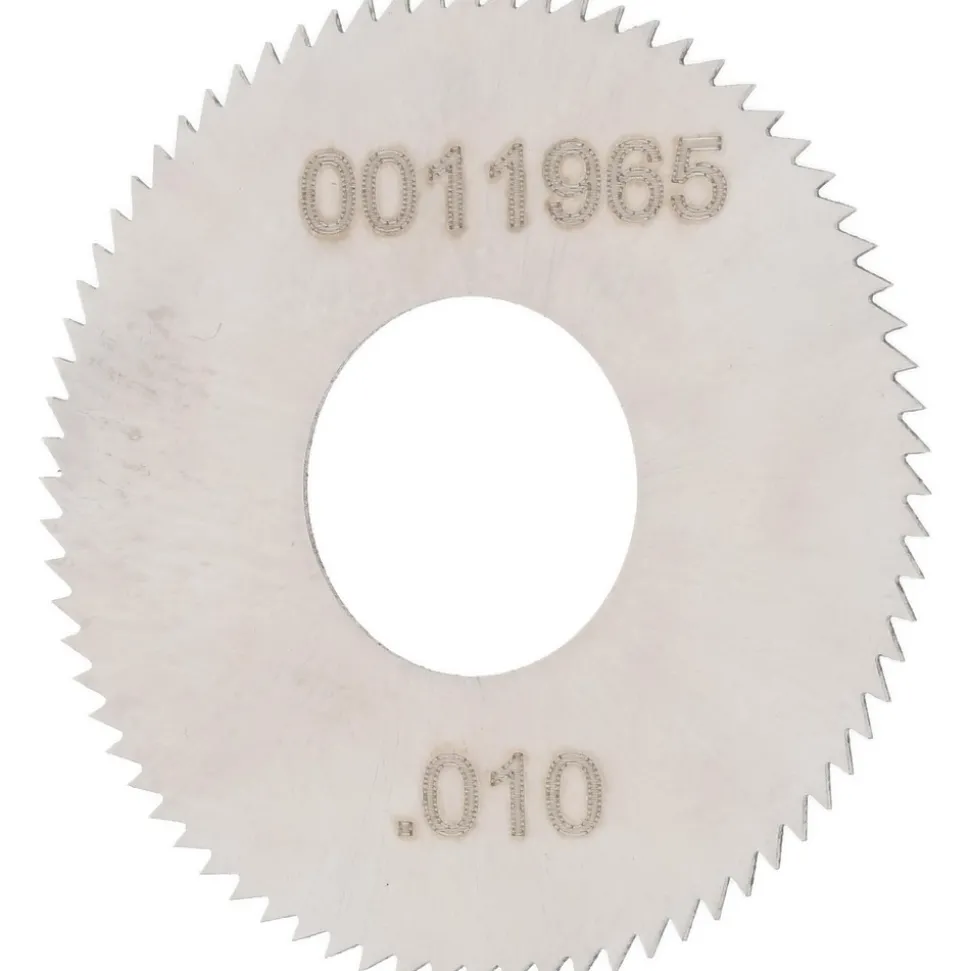 Jeweler's Saw: 1" Dia, 0.01" Thick, 3/8" Arbor Hole, 98 Teeth, High Speed Steel