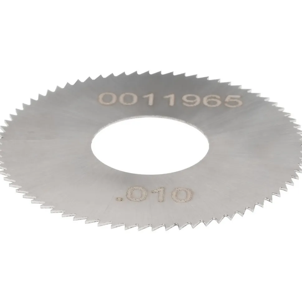 Jeweler's Saw: 1" Dia, 0.01" Thick, 3/8" Arbor Hole, 98 Teeth, High Speed Steel