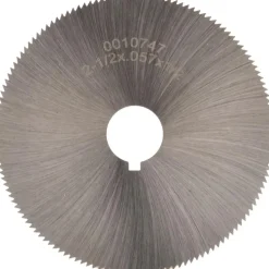 Jeweler's Saw: 2-1/2" Dia, 0.057" Thick, 1/2" Arbor Hole, 140 Teeth, High Speed Steel