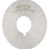 Jeweler's Saw: 1-1/2" Dia, 0.02" Thick, 1/2" Arbor Hole, 110 Teeth, High Speed Steel