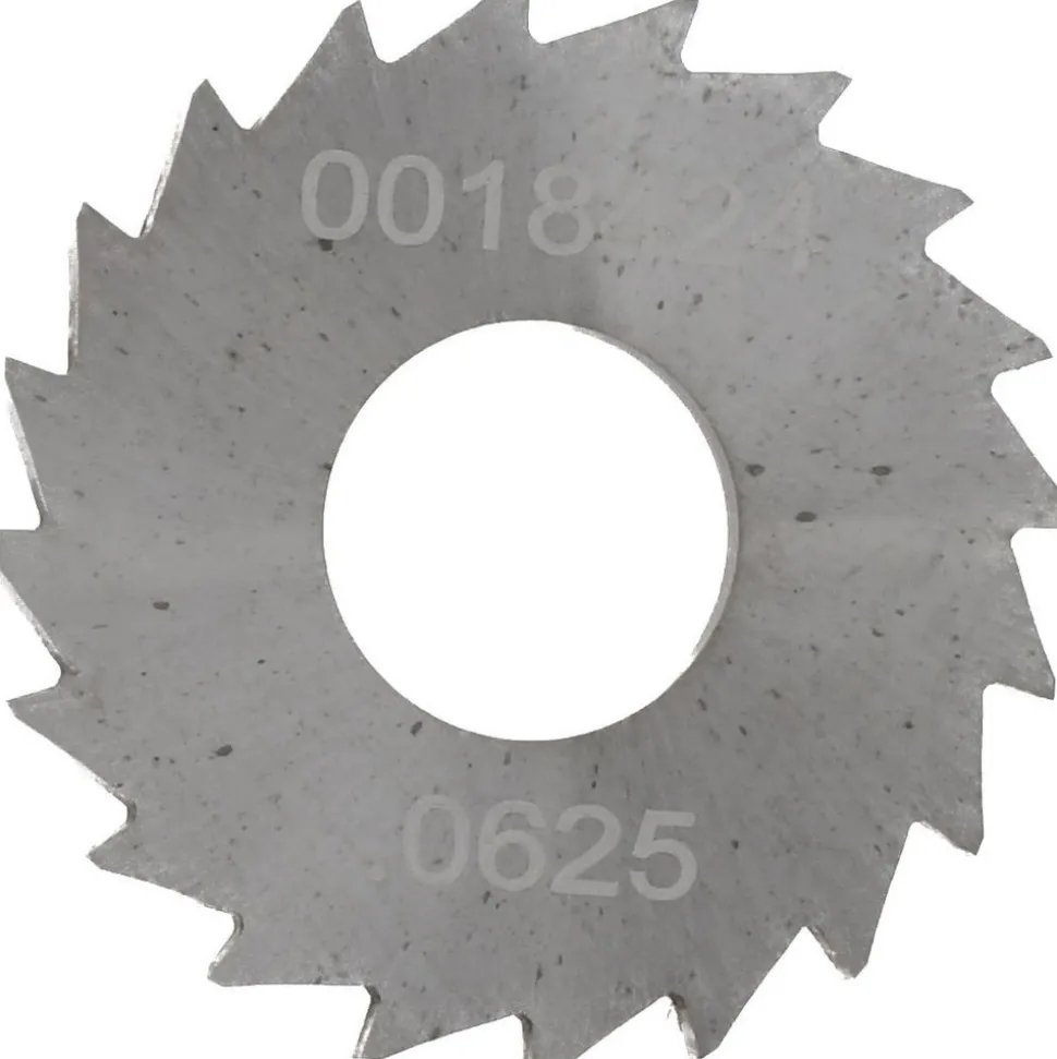 Jeweler's Saw: 1" Dia, 0.0625" Thick, 3/8" Arbor Hole, 98 Teeth, Solid Carbide