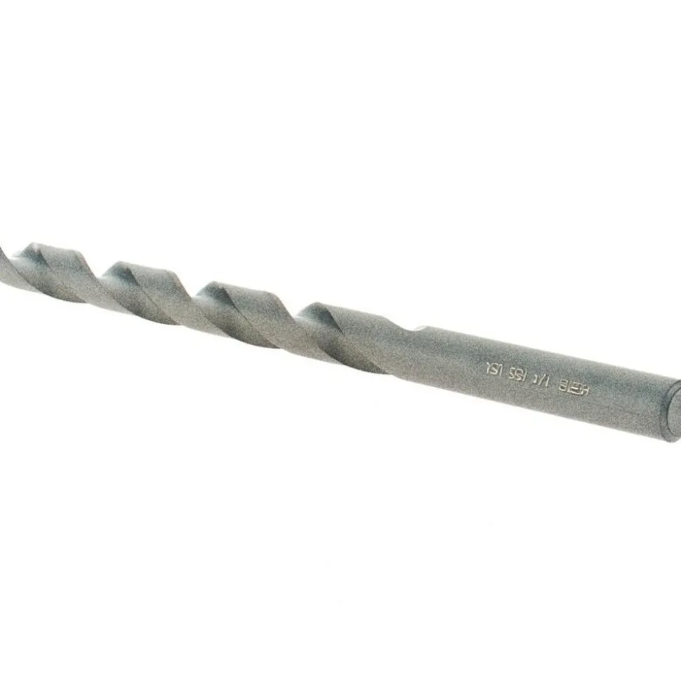Jobber Length Drill Bit: 1/4" (0.2500) Dia, 118 deg, HSS