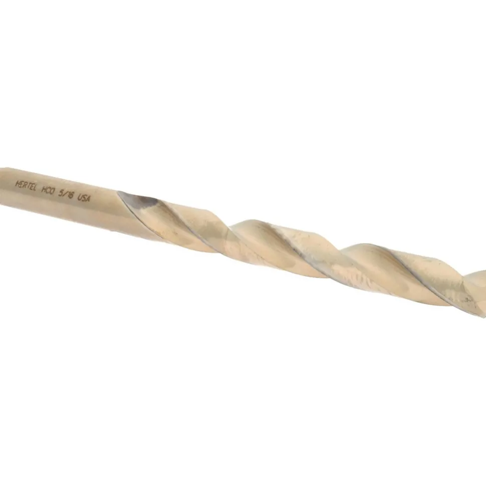 Jobber Length Drill Bit: 5/16" (0.3125) Dia, 135 deg, Cobalt