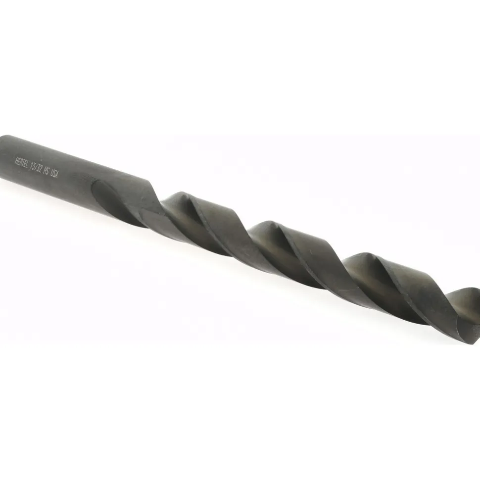 Jobber Length Drill Bit: 13/32" (0.4062) Dia, 118 deg, HSS