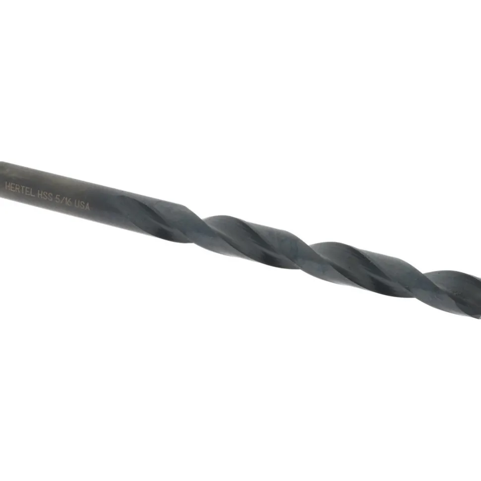 Jobber Length Drill Bit: 5/16" (0.3125) Dia, 135 deg, HSS