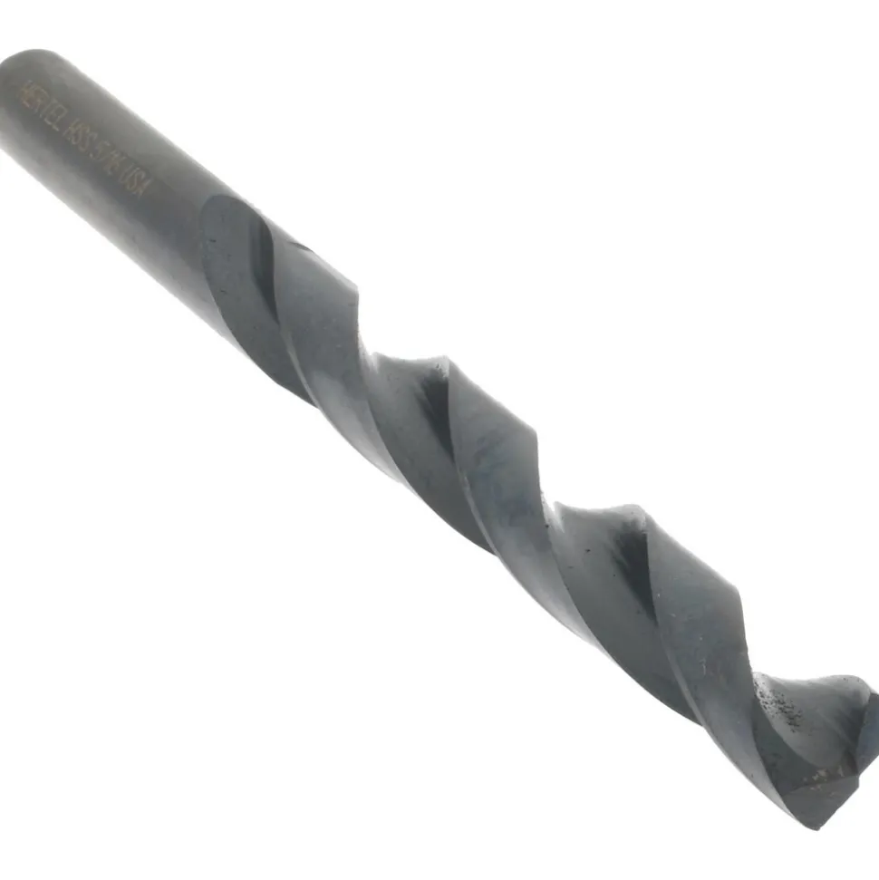 Jobber Length Drill Bit: 5/16" (0.3125) Dia, 135 deg, HSS
