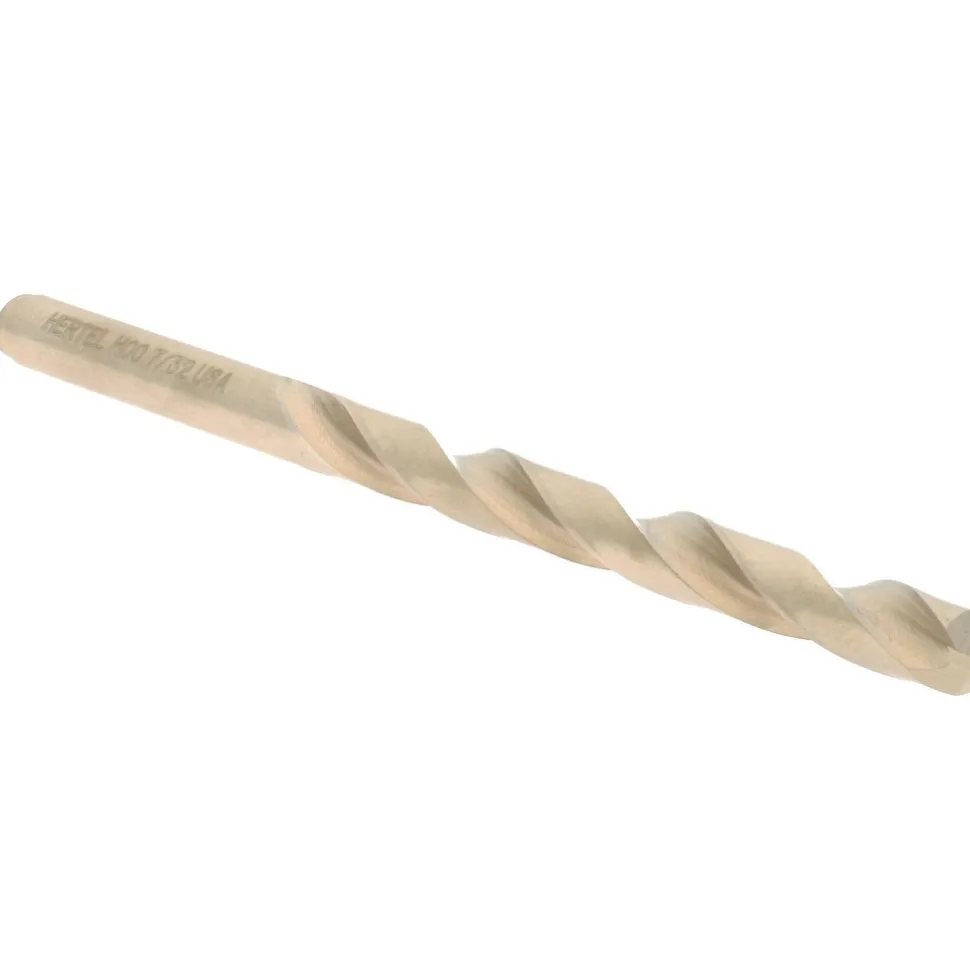 Jobber Length Drill Bit: 7/32" (0.2188) Dia, 135 deg, Cobalt