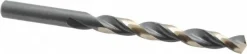 Jobber Length Drill Bit: 3/8" (0.3750) Dia, 135 deg, HSS